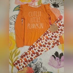 NWT Rae Dunn "Cutest Pumpkin" 2 pc Set